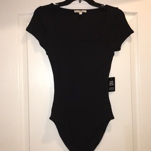 Express One Eleven Modern Rib Bikini Bodysuit